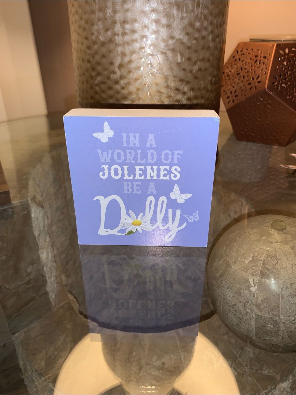 Dolly Parton Word Block Decor